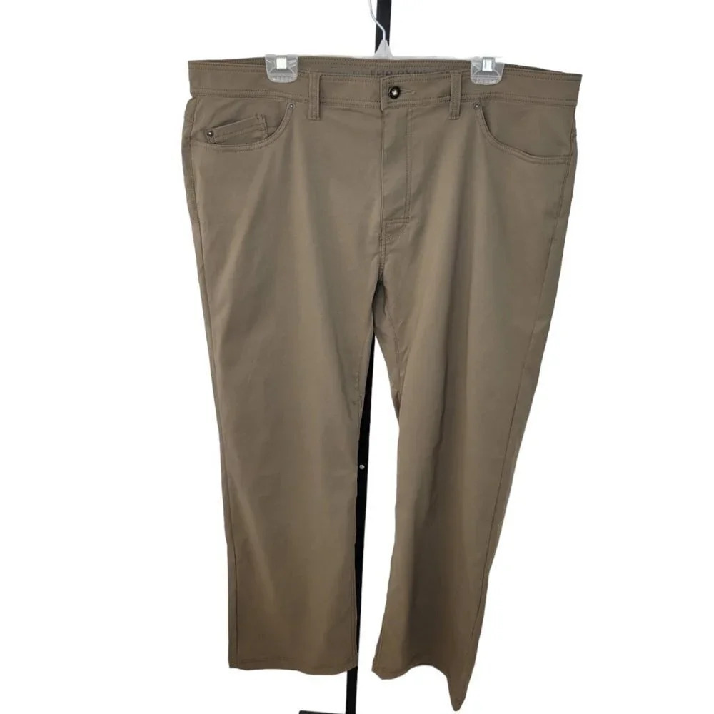 Prana Mens Brion Slim Fit Pant Size 40 Hiking Nylon Stretch Water Repellent